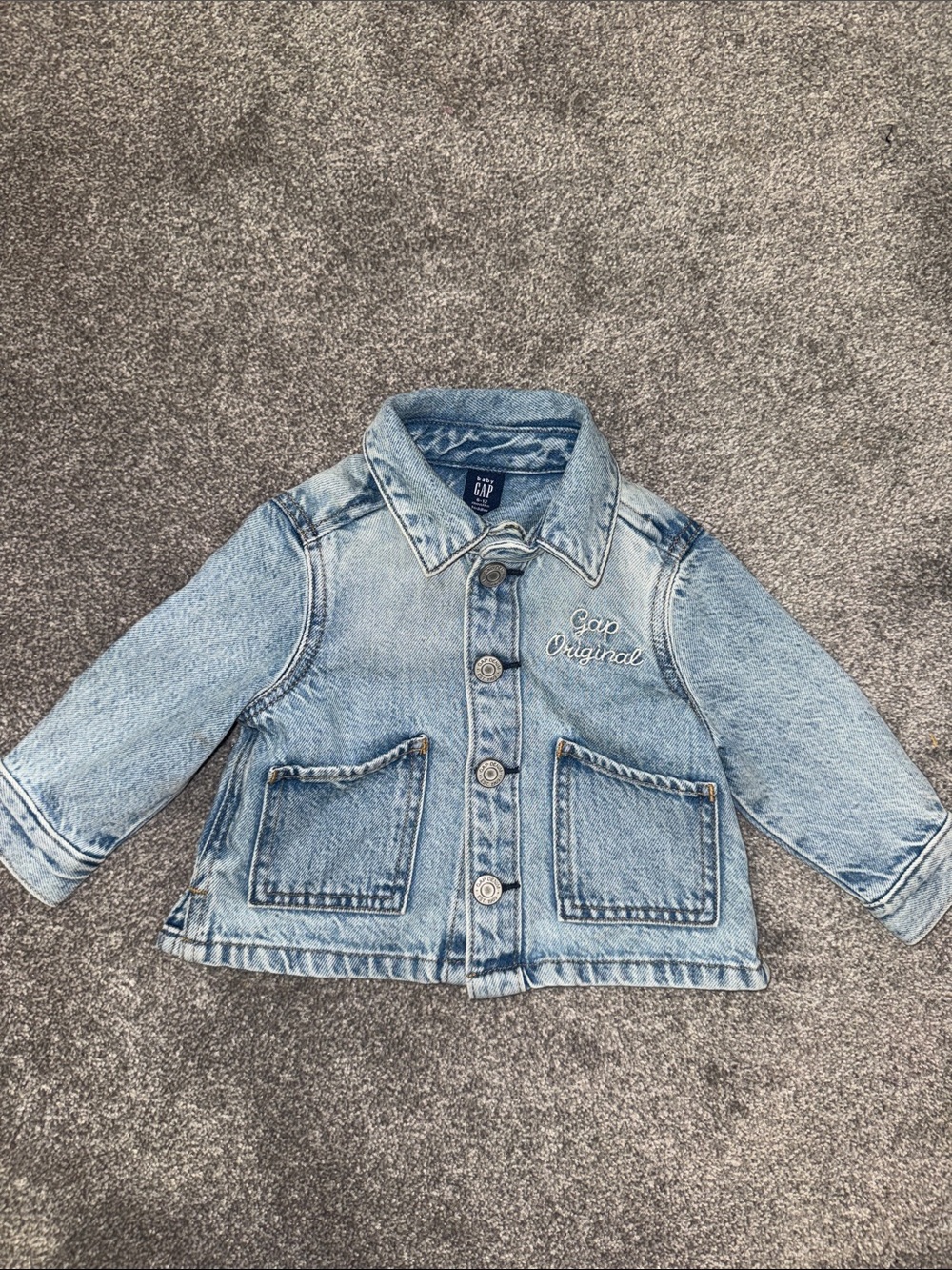 GAP Light Wash Blue Denim Jacket for 6-12 Months